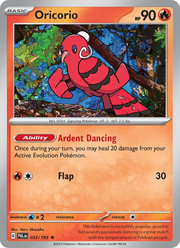 Oricorio #033 — Paldea Evolved