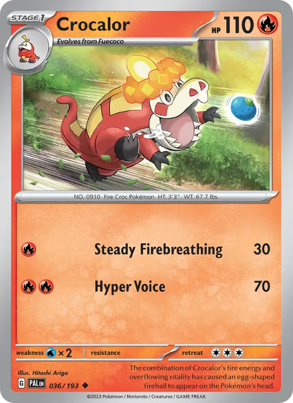 Crocalor #036 — Paldea Evolved