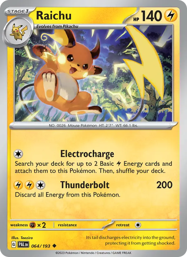 Raichu #064 — Paldea Evolved