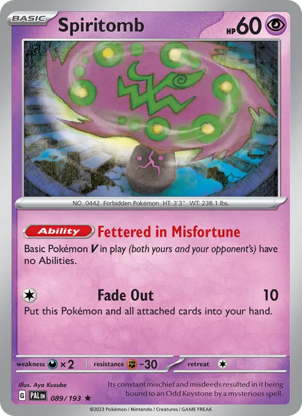Spiritomb #089 — Paldea Evolved