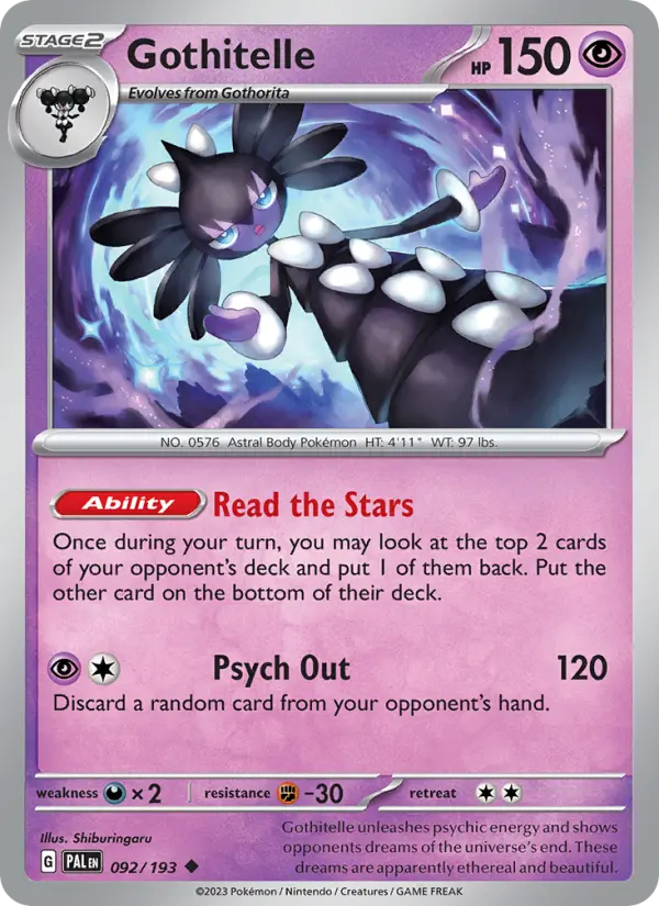 Gothitelle #092 — Paldea Evolved