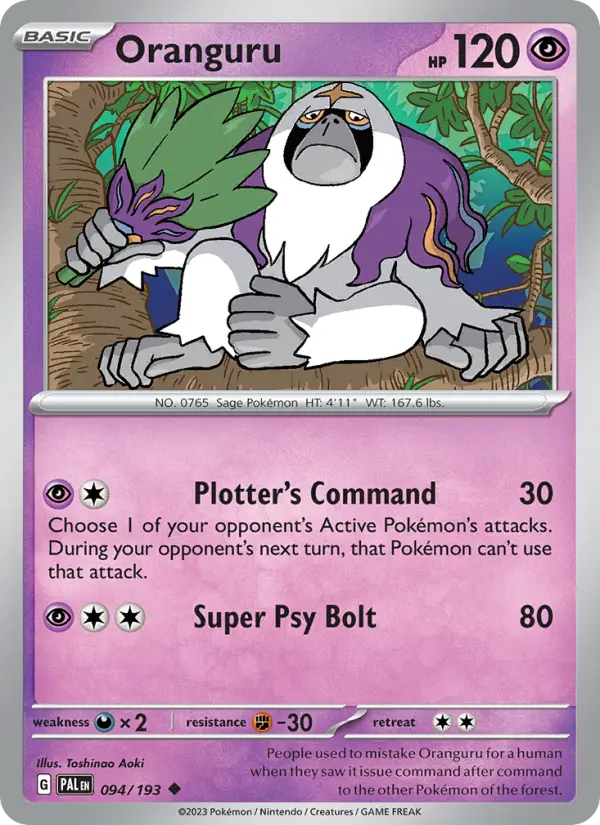 Oranguru #094 — Paldea Evolved