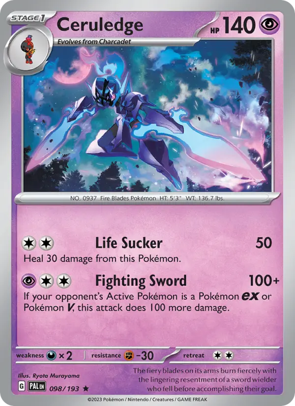 Ceruledge #098 — Paldea Evolved
