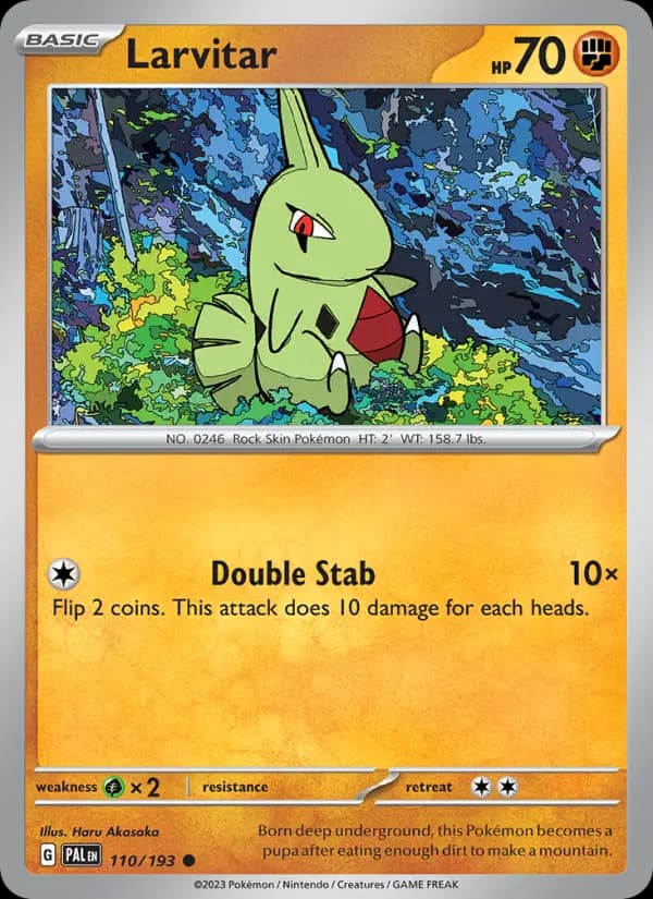 Larvitar #110 — Paldea Evolved