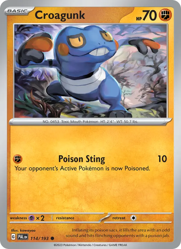 Croagunk #114 — Paldea Evolved
