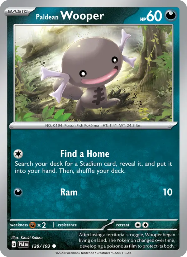 Paldean Wooper #128 — Paldea Evolved