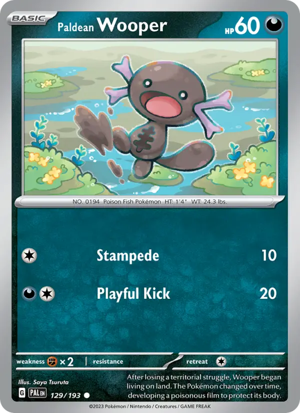 Paldean Wooper #129 — Paldea Evolved