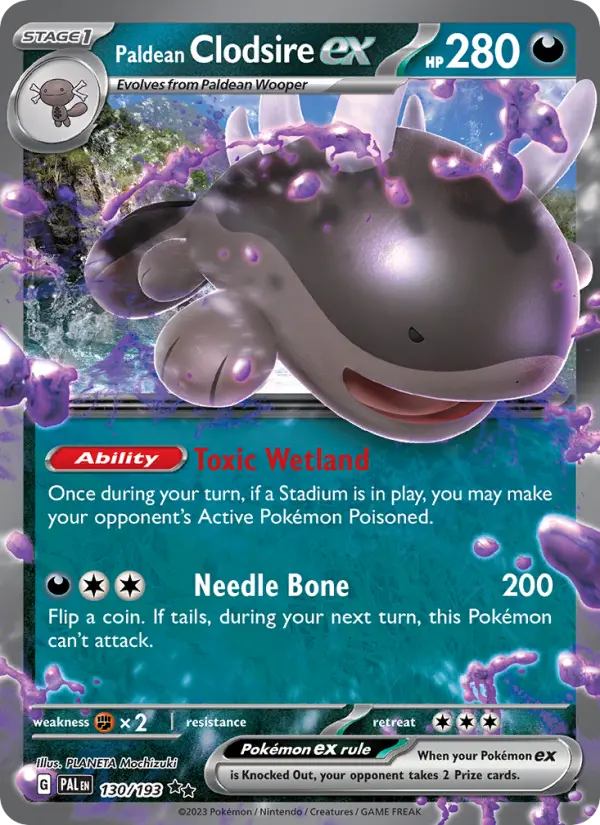Paldean Clodsire ex #130 — Paldea Evolved