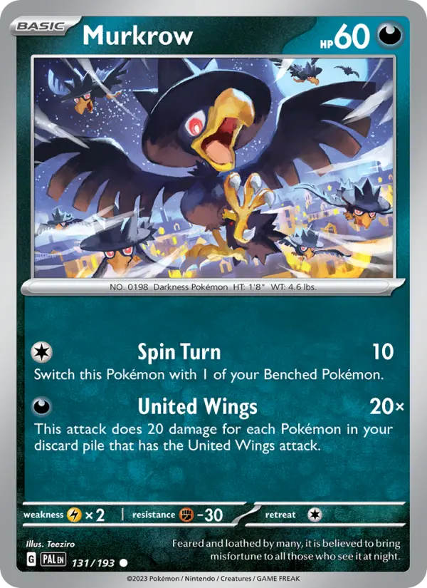 Murkrow #131 — Paldea Evolved