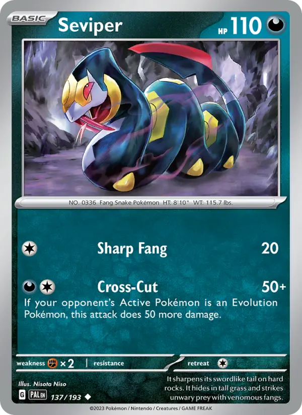 Seviper #137 — Paldea Evolved