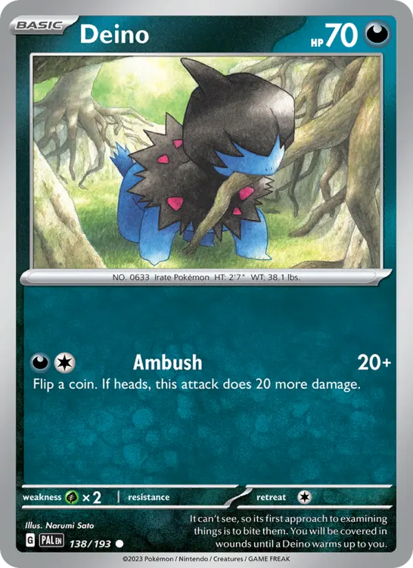 Deino #138 — Paldea Evolved