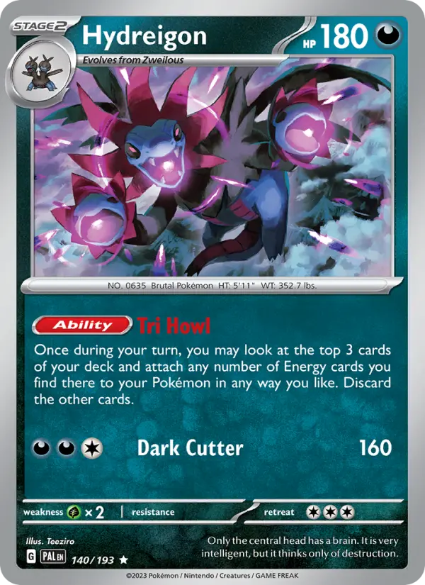 Hydreigon #140 — Paldea Evolved