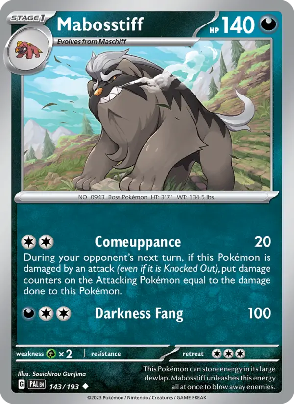 Mabosstiff #143 — Paldea Evolved