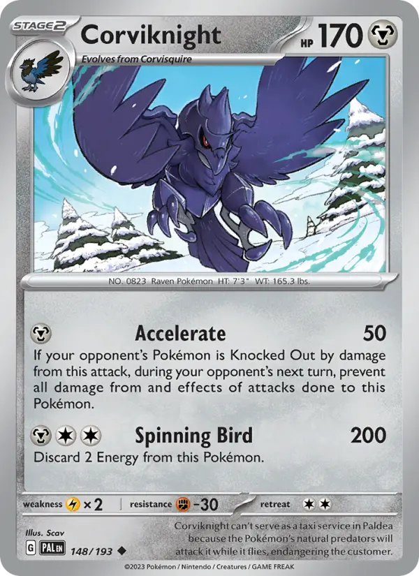 Corviknight #148 — Paldea Evolved