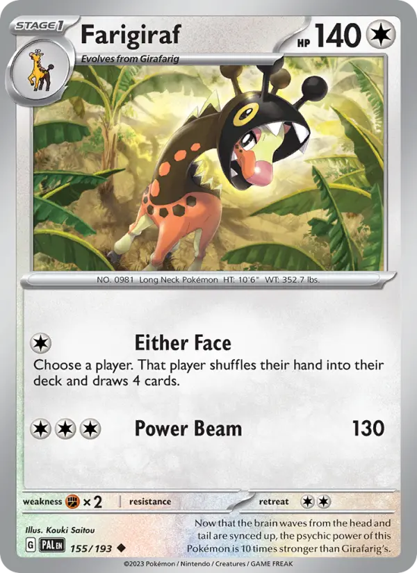 Farigiraf #155 — Paldea Evolved