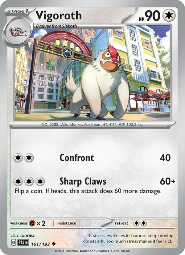 Vigoroth #161 — Paldea Evolved