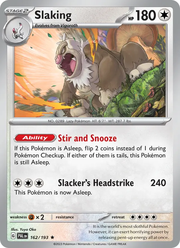 Slaking #162 — Paldea Evolved