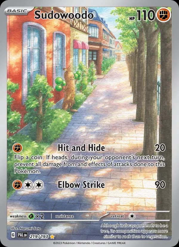 Sudowoodo #219 — Paldea Evolved