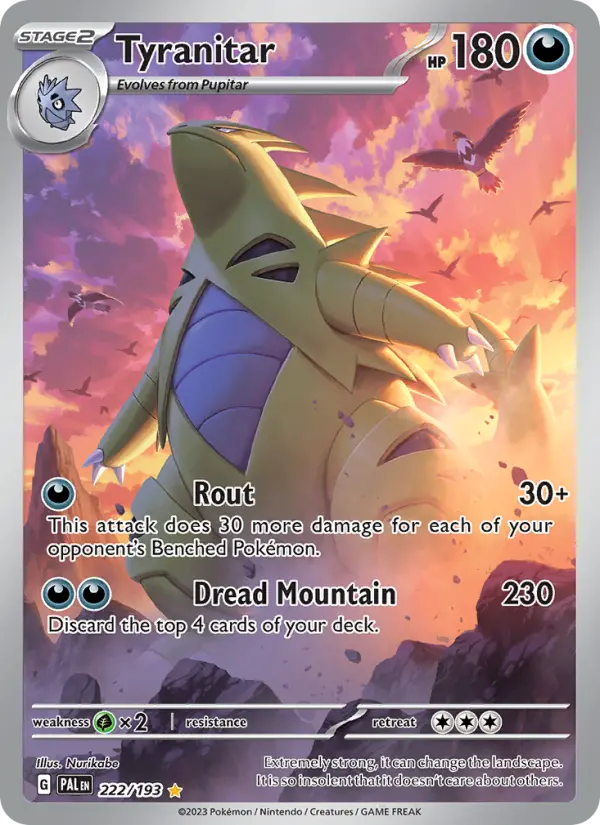 Tyranitar #222 — Paldea Evolved