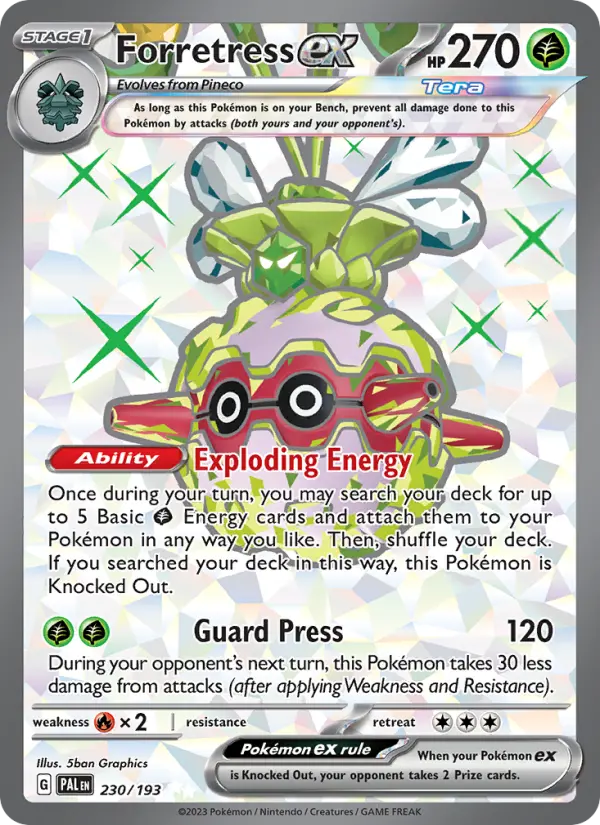 Forretress ex #230 — Paldea Evolved