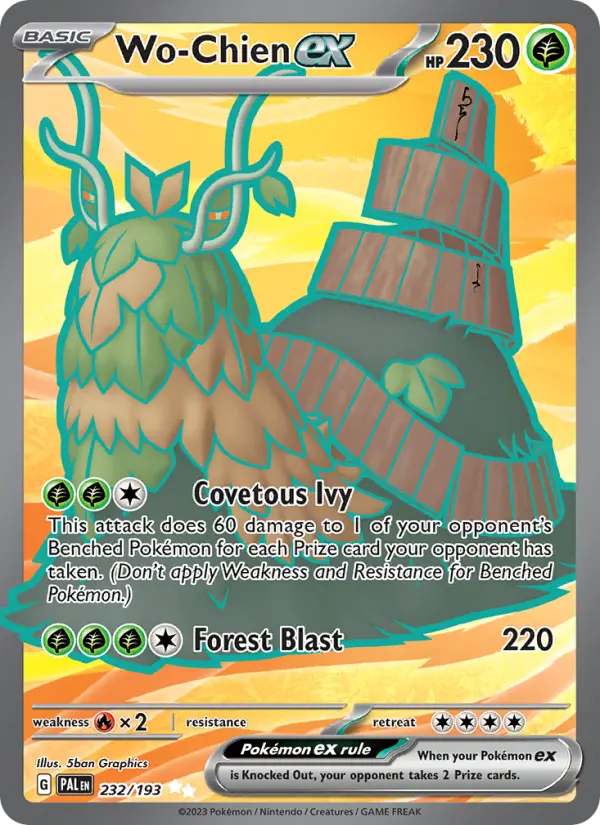 Wo-Chien ex #232 — Paldea Evolved