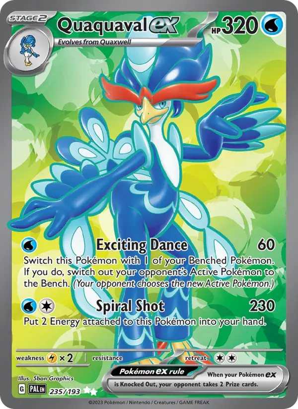 Quaquaval ex #235 — Paldea Evolved