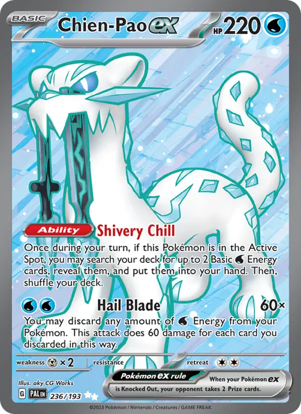 Chien-Pao ex #236 — Paldea Evolved