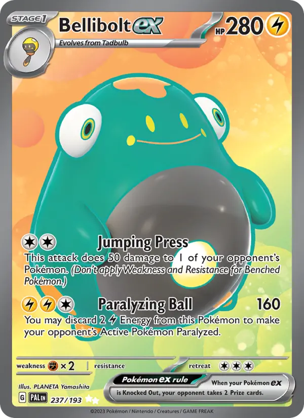 Bellibolt ex #237 — Paldea Evolved