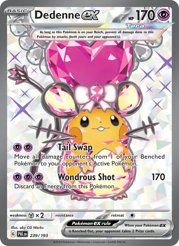 Dedenne ex #239 — Paldea Evolved