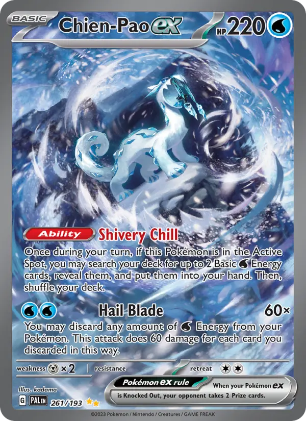 Chien-Pao ex #261 — Paldea Evolved