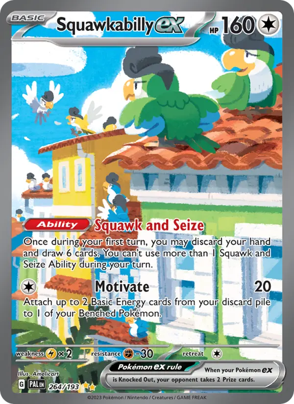 Squawkabilly ex #264 — Paldea Evolved