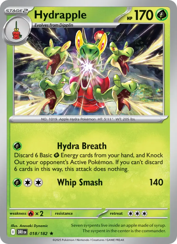 Hydrapple #018 — Destined Rivals