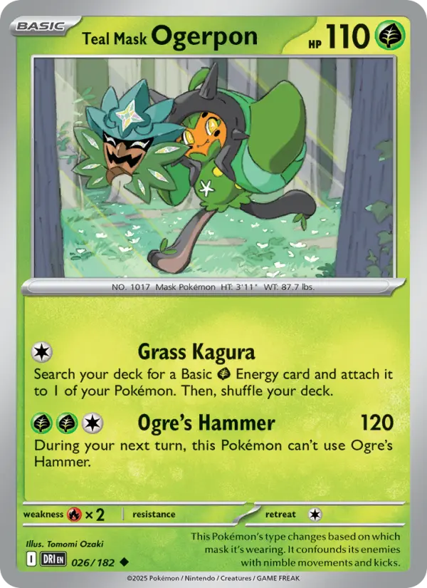 Teal Mask Ogerpon #026 — Destined Rivals