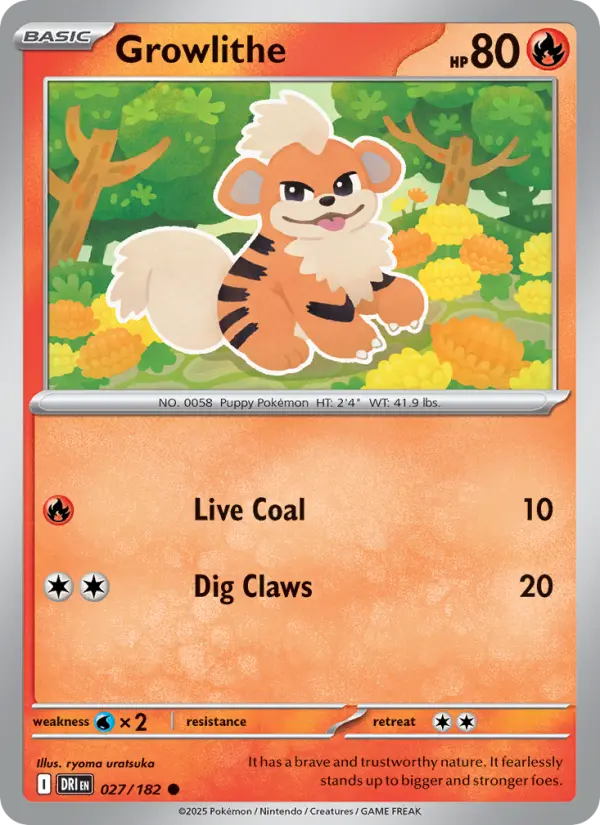 Growlithe #027 — Destined Rivals