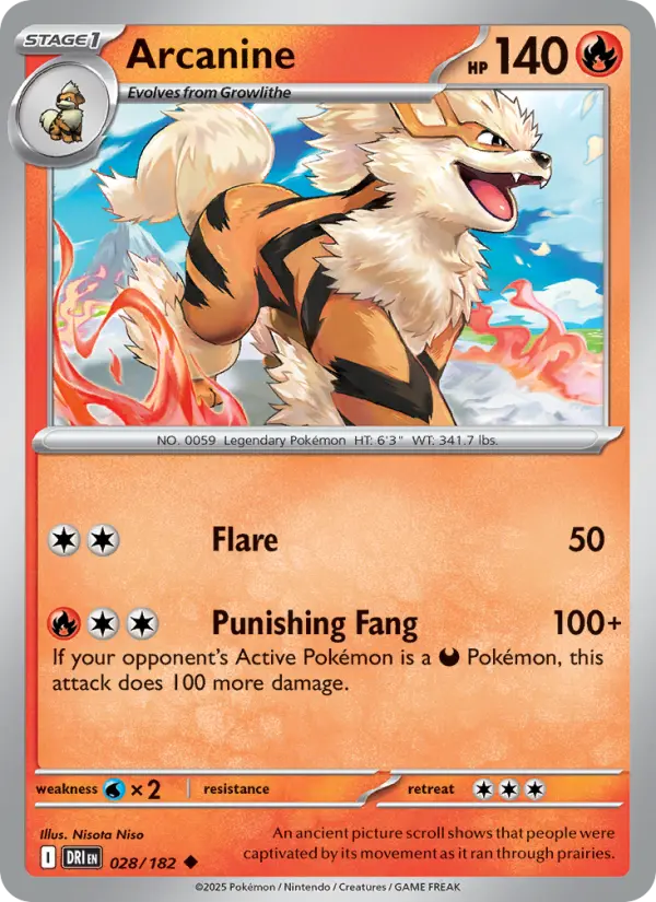 Arcanine #028 — Destined Rivals
