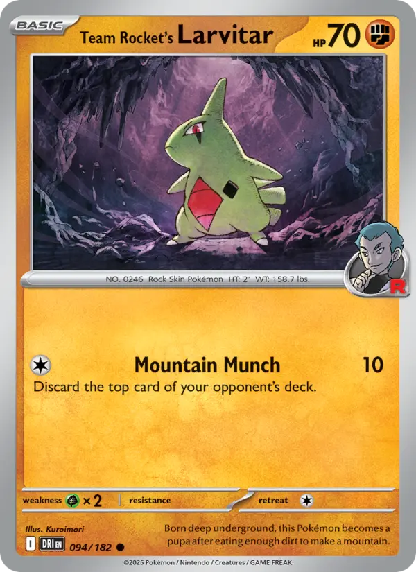 Team Rocket's Larvitar #094 — Destined Rivals