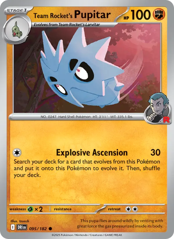 Team Rocket's Pupitar #095 — Destined Rivals