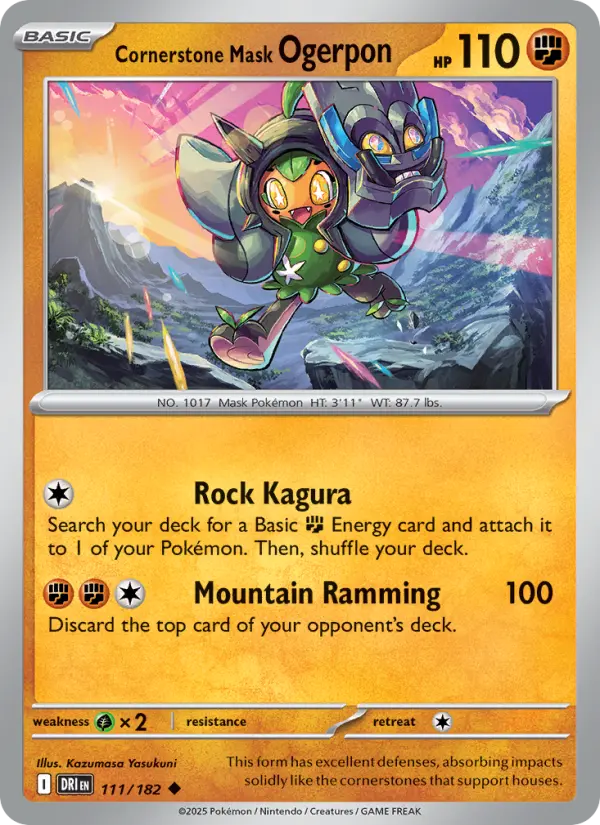 Cornerstone Mask Ogerpon #111 — Destined Rivals