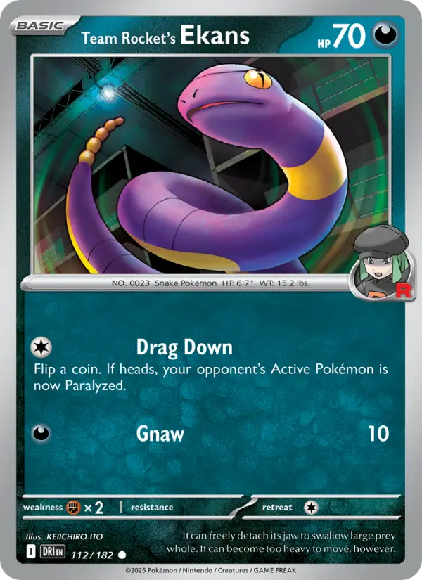 Team Rocket's Ekans #112 — Destined Rivals