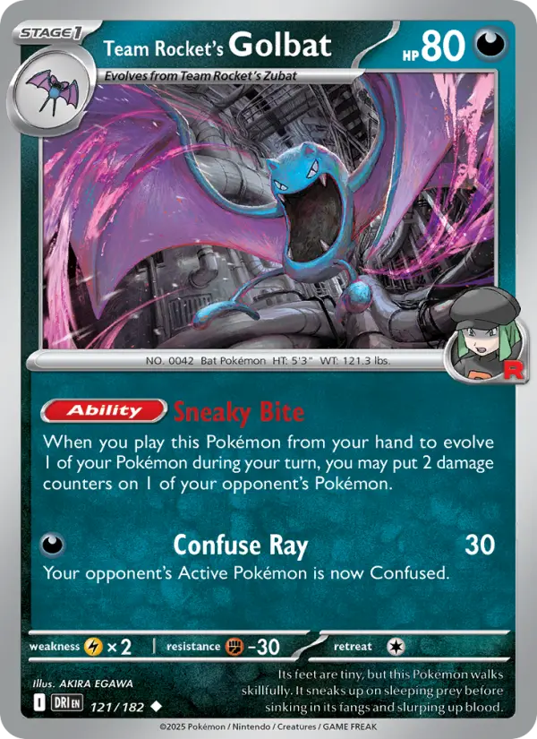 Team Rocket's Golbat #121 — Destined Rivals
