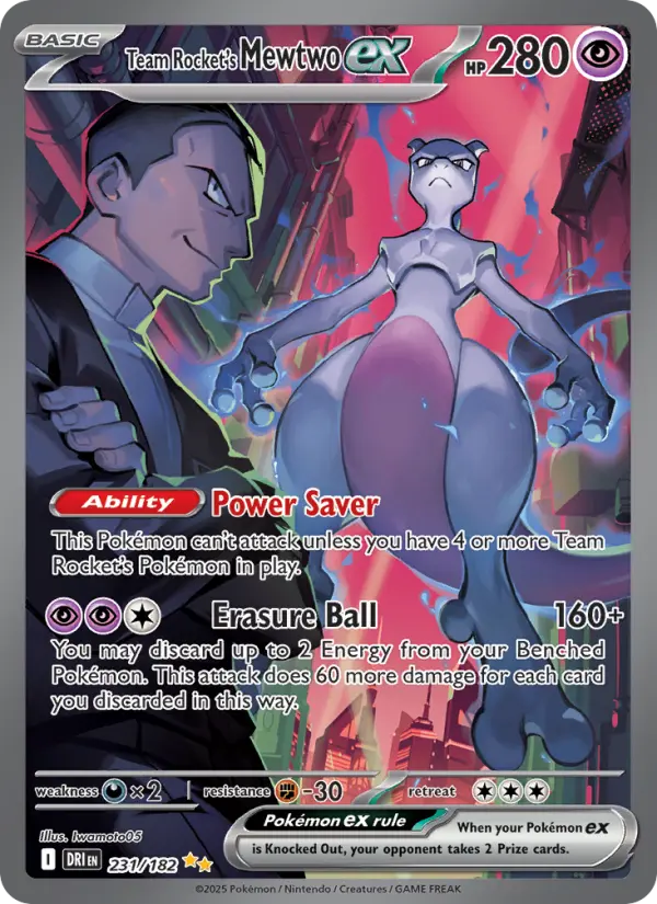 Team Rocket's Mewtwo ex #231 — Destined Rivals