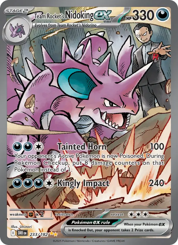 Team Rocket's Nidoking ex #233 — Destined Rivals