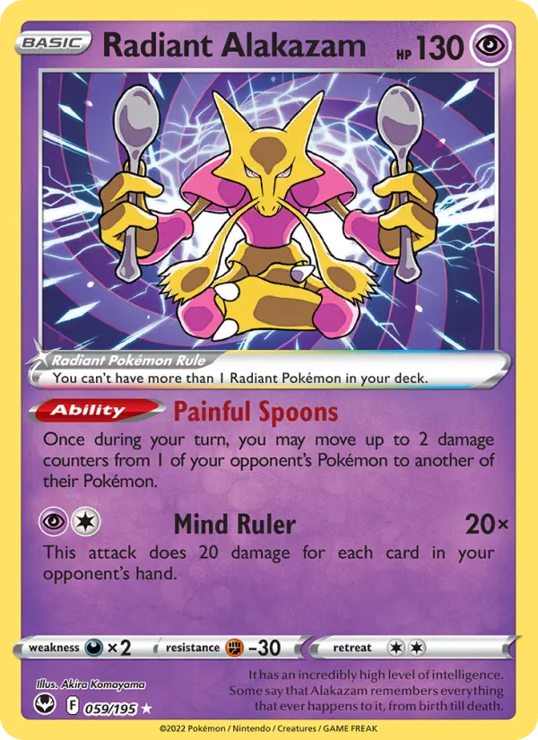 Radiant Alakazam #059 — Silver Tempest
