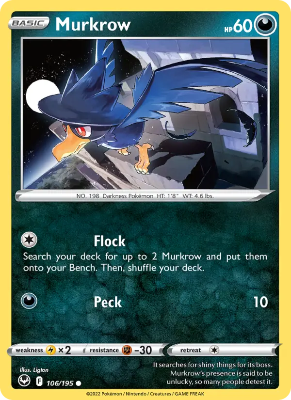 Murkrow #106 — Silver Tempest