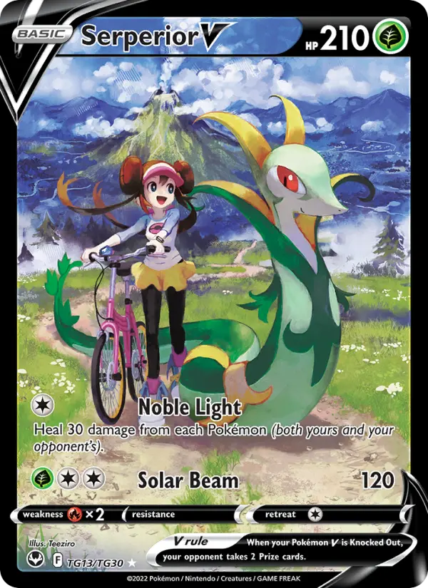 Serperior V #TG13 — Silver Tempest
