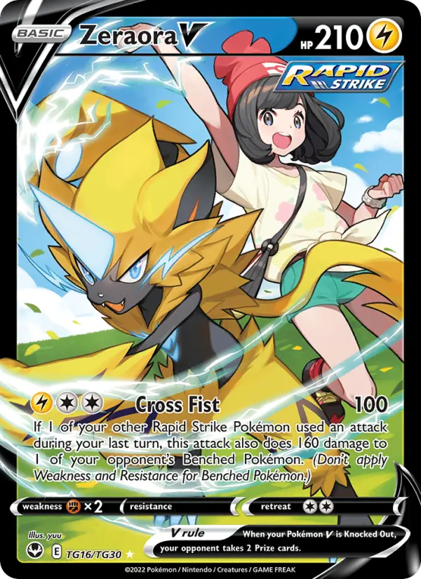 Zeraora V #TG16 — Silver Tempest