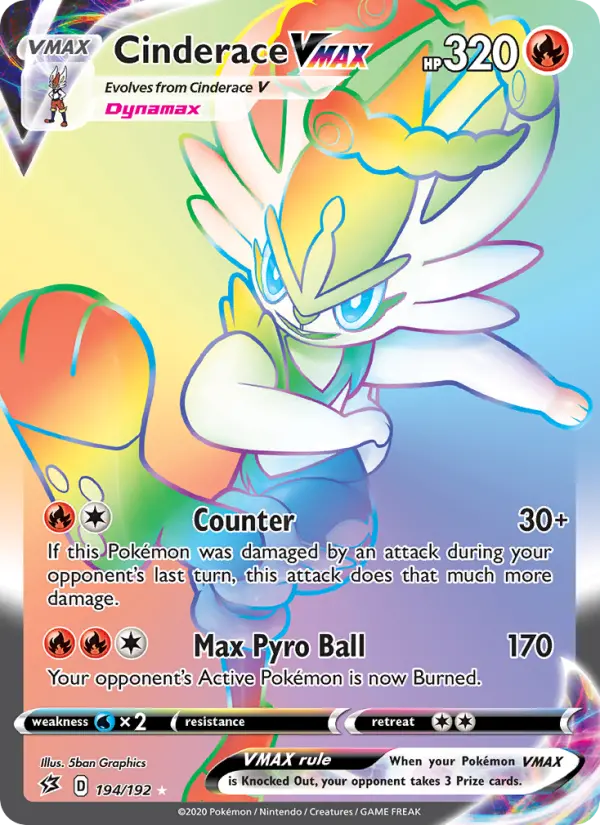 Cinderace VMAX #194 — Rebel Clash