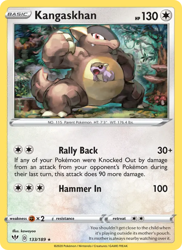 Kangaskhan #133 — Darkness Ablaze