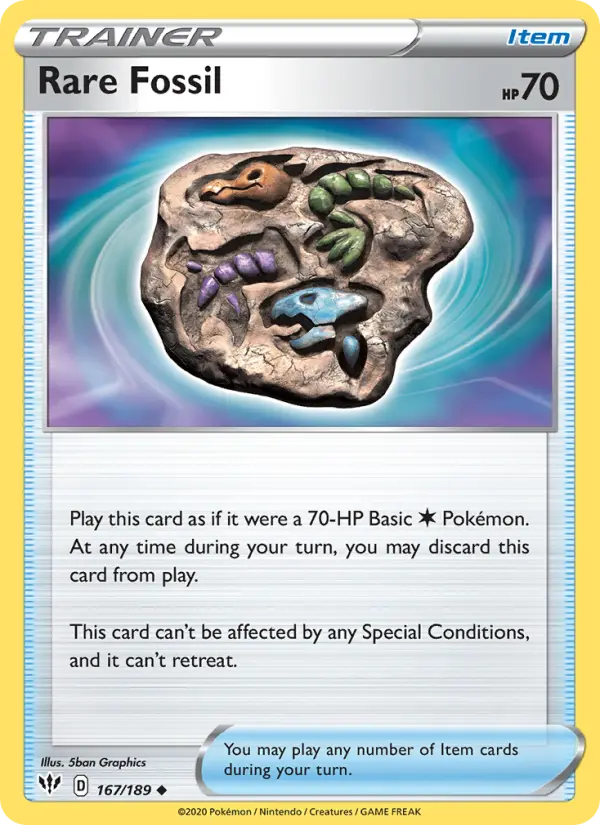 Rare Fossil #167 — Darkness Ablaze