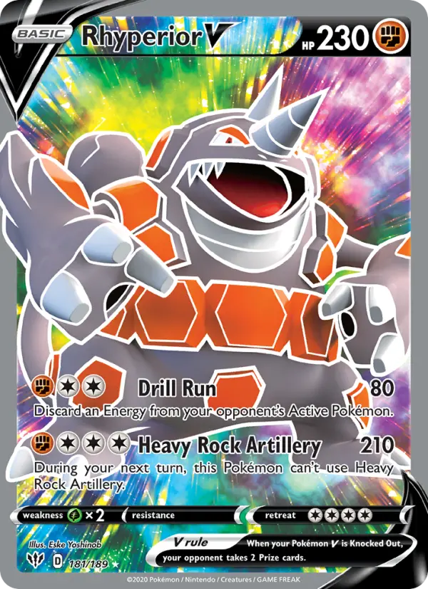 Rhyperior V #181 — Darkness Ablaze